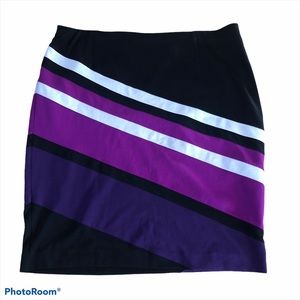 Lane Bryant skirt Purple white striped Size 20
